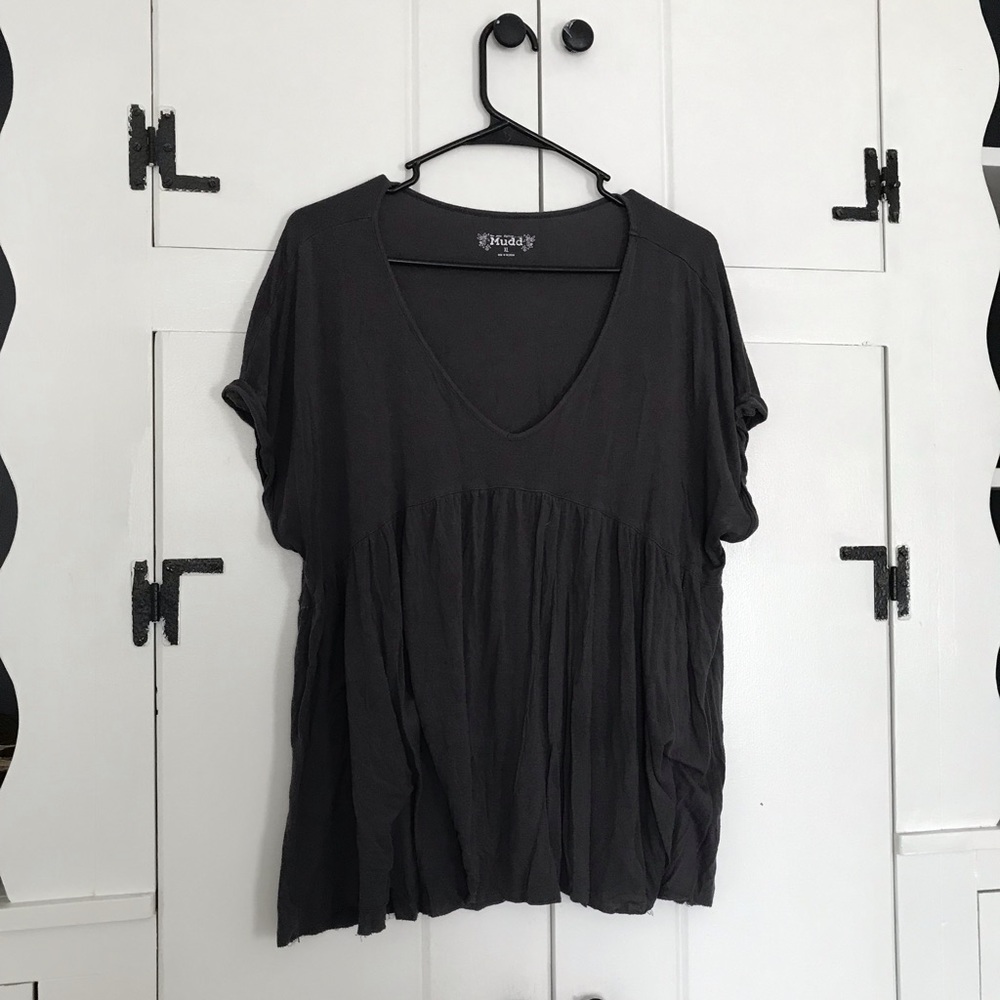 Mudd Gray Peplum T-Shirt